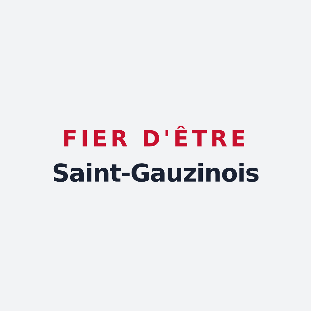 Poster « Fier d'être Saint-Gauzinois » — design pour Saint-Gauzens