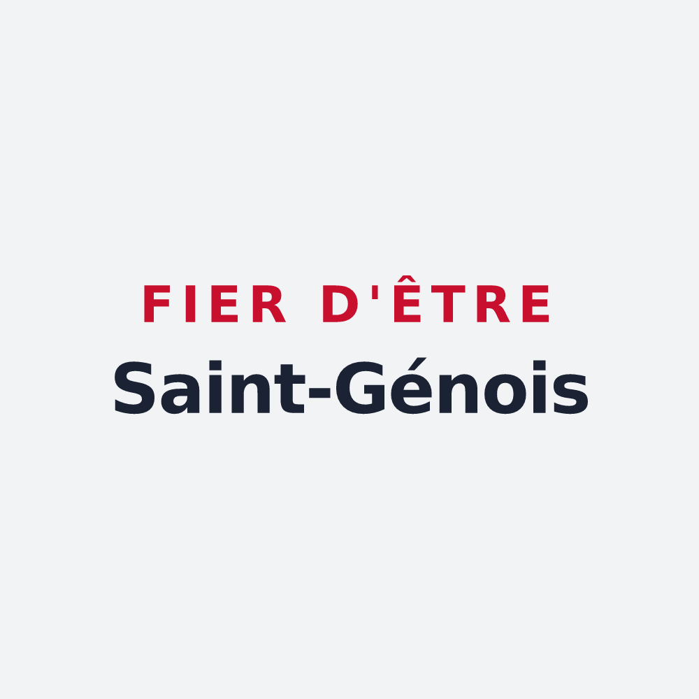 Poster « Fier d'être Saint-Génois » — design pour Saint-Gein