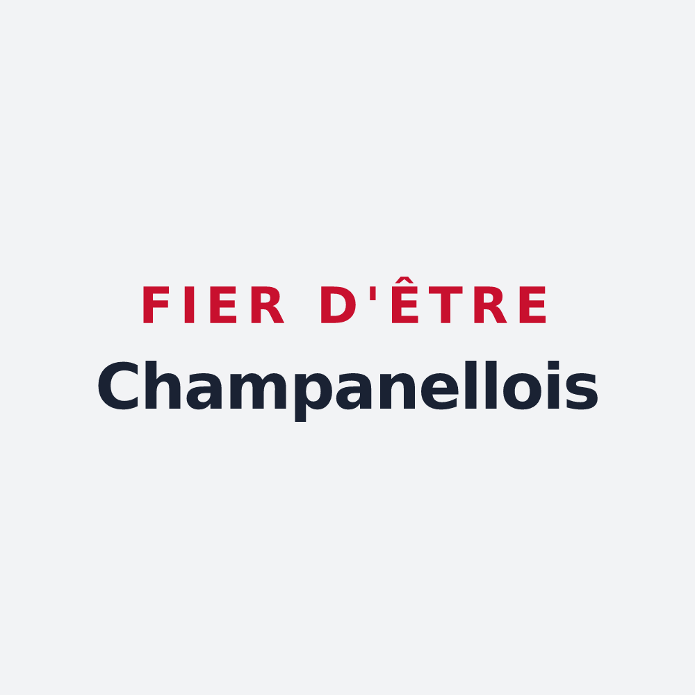 Poster « Fier d'être Champanellois » — design pour Saint-Genès-Champanelle
