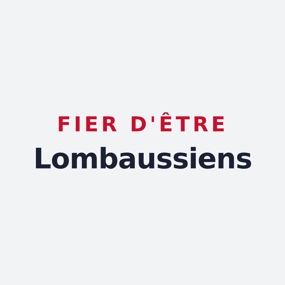 Poster « Fier d'être Lombaussiens » — design pour Saint-Genès-de-Lombaud
