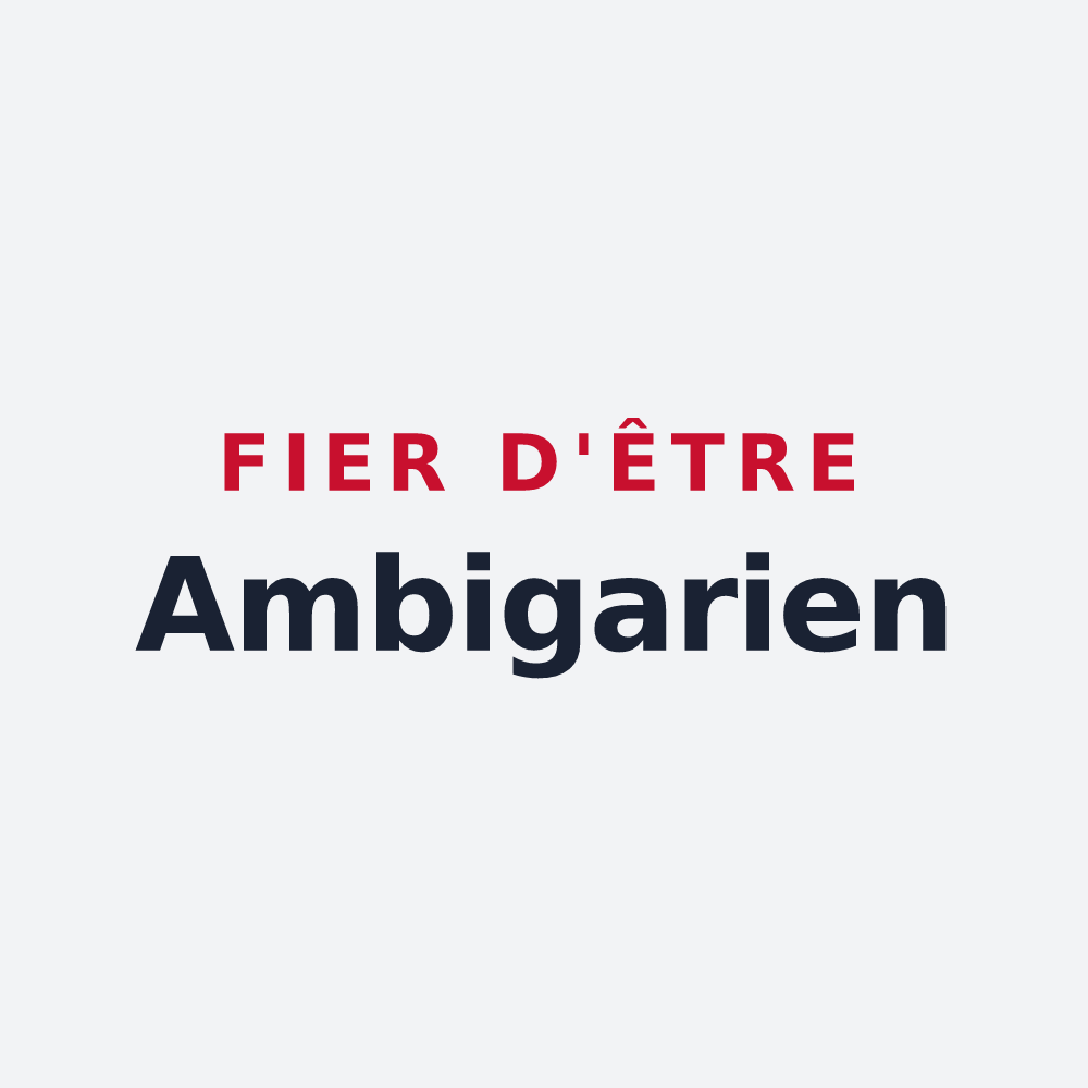 Poster « Fier d'être Ambigarien » — design pour Saint-Genest-d'Ambière