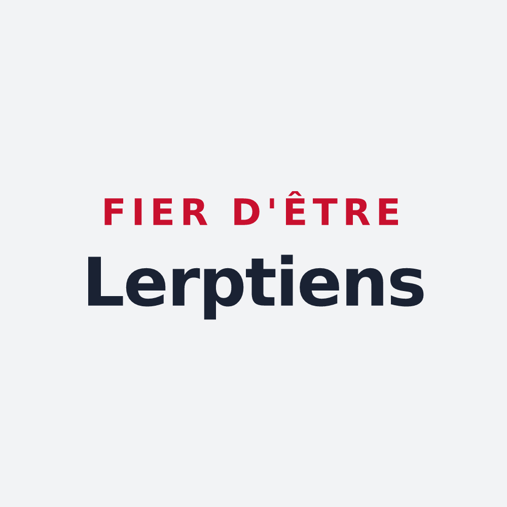 Poster « Fier d'être Lerptiens » — design pour Saint-Genest-Lerpt
