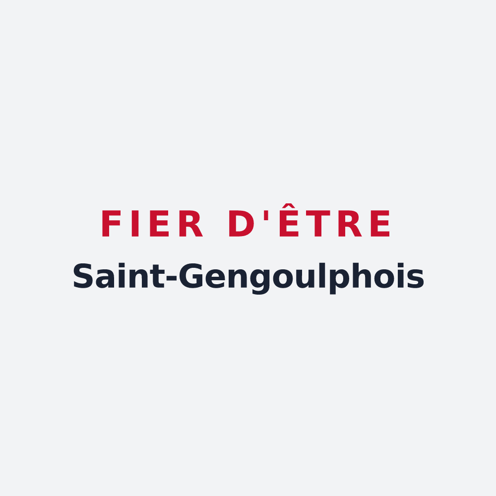 Poster « Fier d'être Saint-Gengoulphois » — design pour Saint-Gengoulph