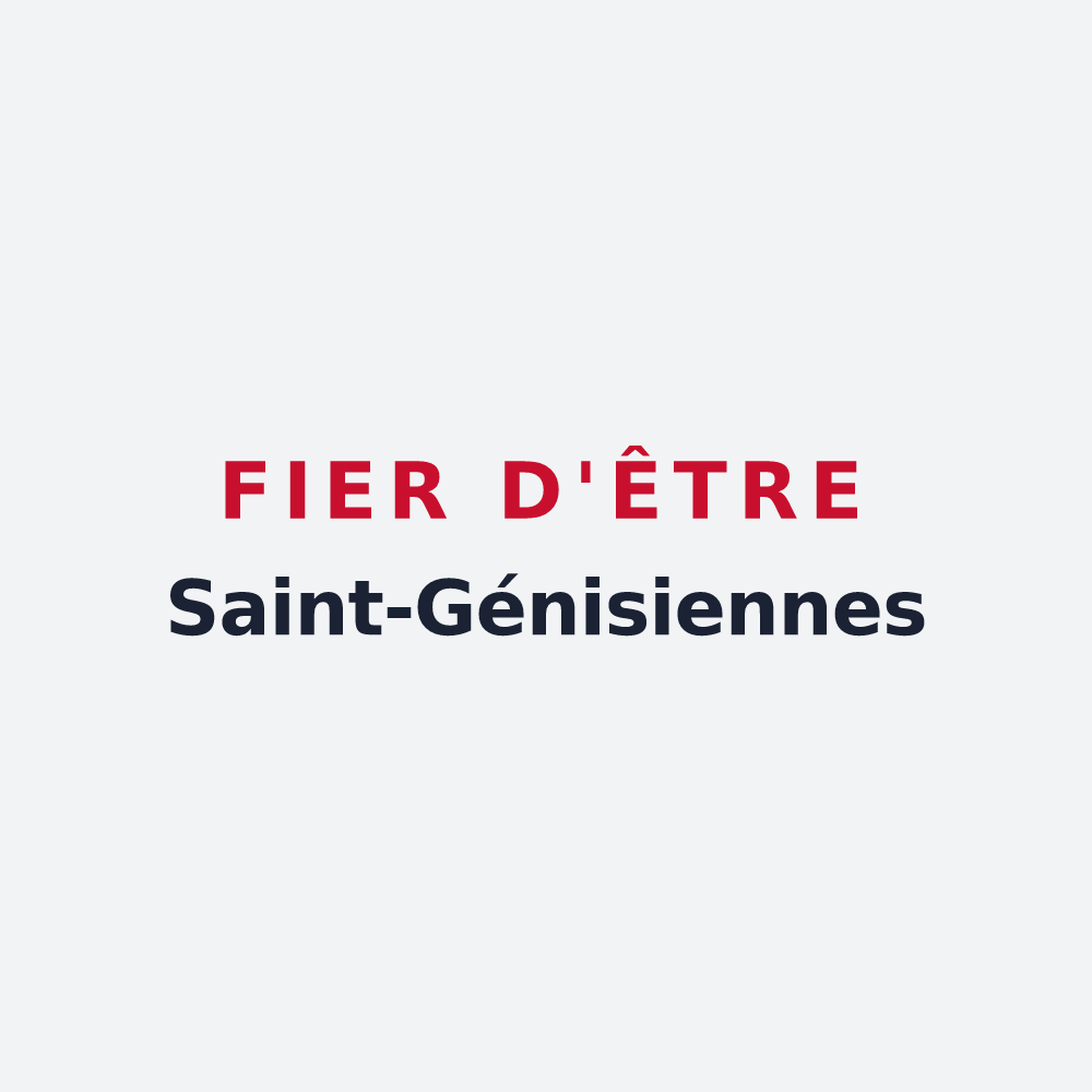 Poster « Fier d'être Saint-Génisiennes » — design pour Saint-Génis-des-Fontaines