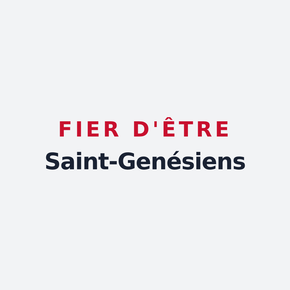 Poster « Fier d'être Saint-Genésiens » — design pour Saint-Genis-Pouilly