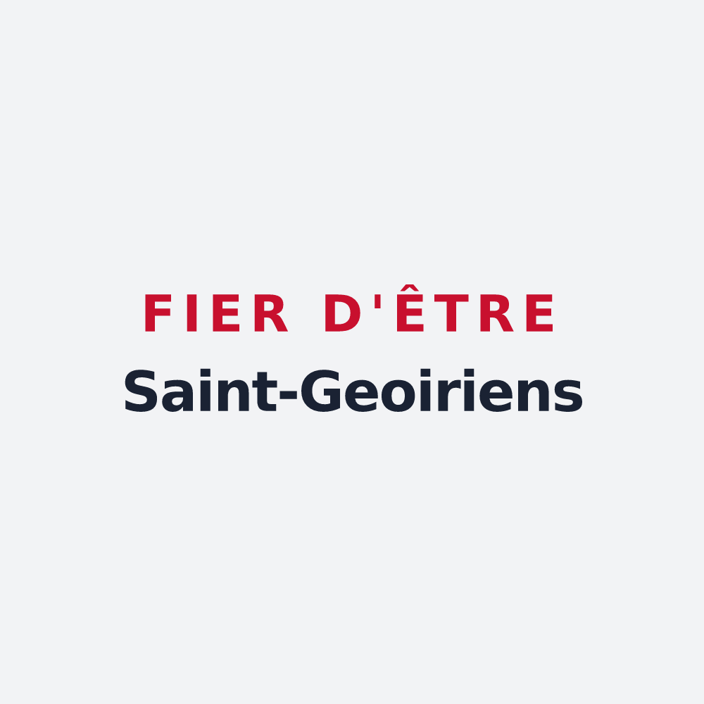 Poster « Fier d'être Saint-Geoiriens » — design pour Saint-Geoire-en-Valdaine