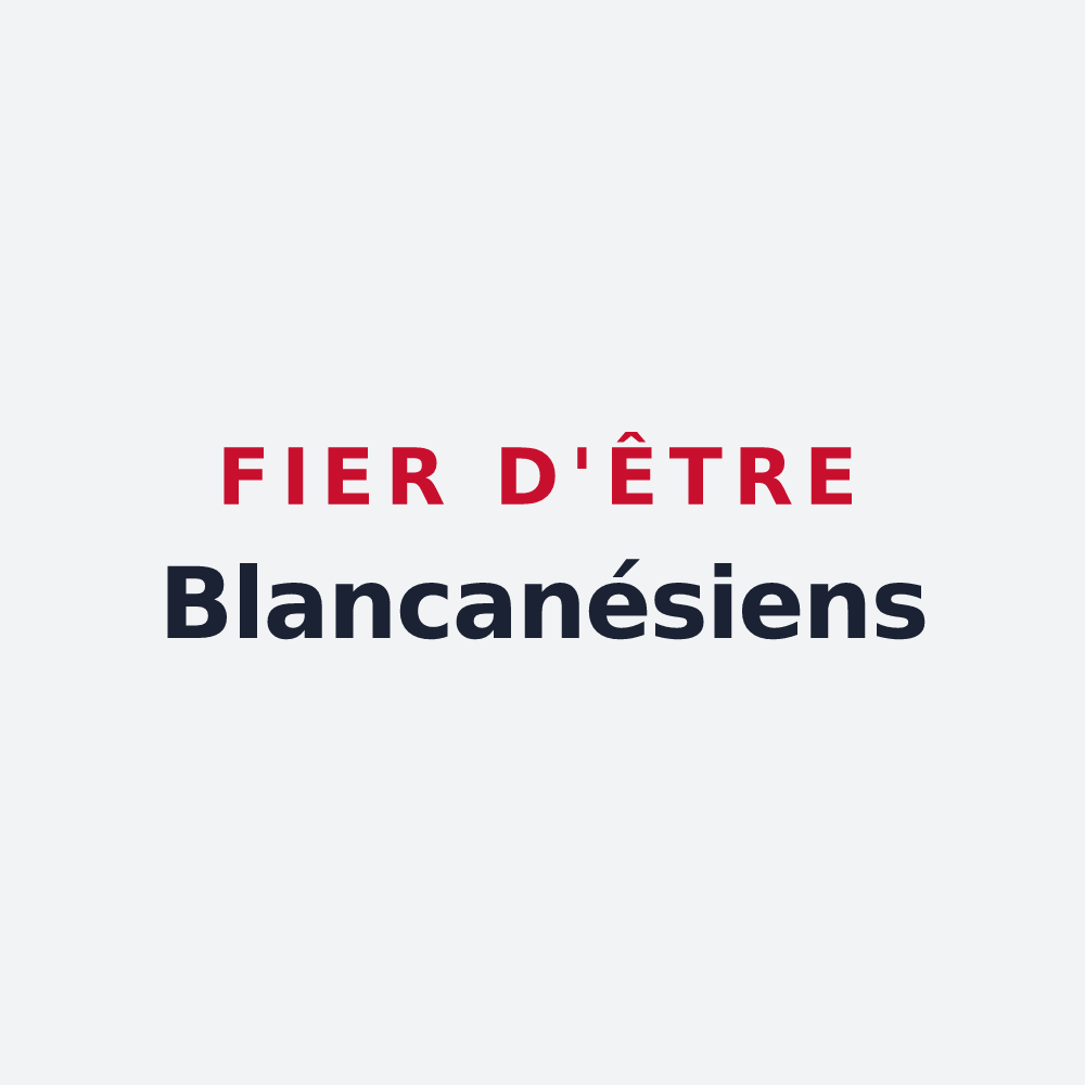 Poster « Fier d'être Blancanésiens » — design pour Saint-Georges-Blancaneix