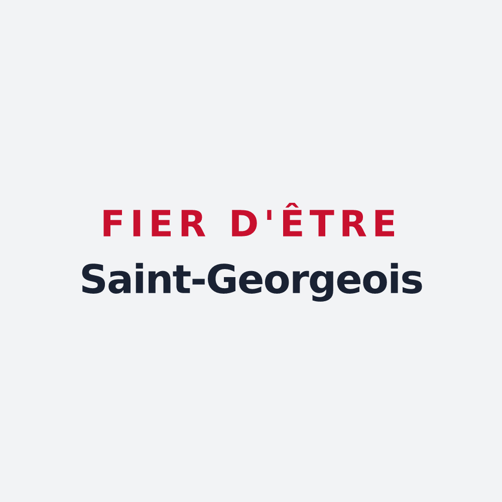 Poster « Fier d'être Saint-Georgeois » — design pour Saint-Georges-d'Elle