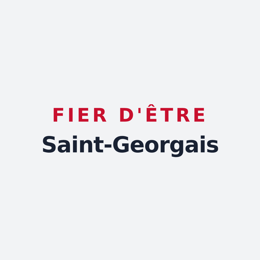 Poster « Fier d'être Saint-Georgais » — design pour Saint-Georges-d'Oléron