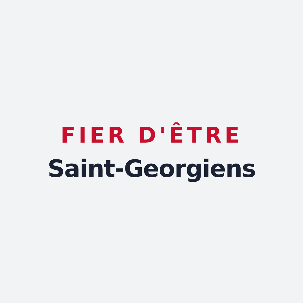 Poster « Fier d'être Saint-Georgiens » — design pour Saint-Georges-de-Luzençon