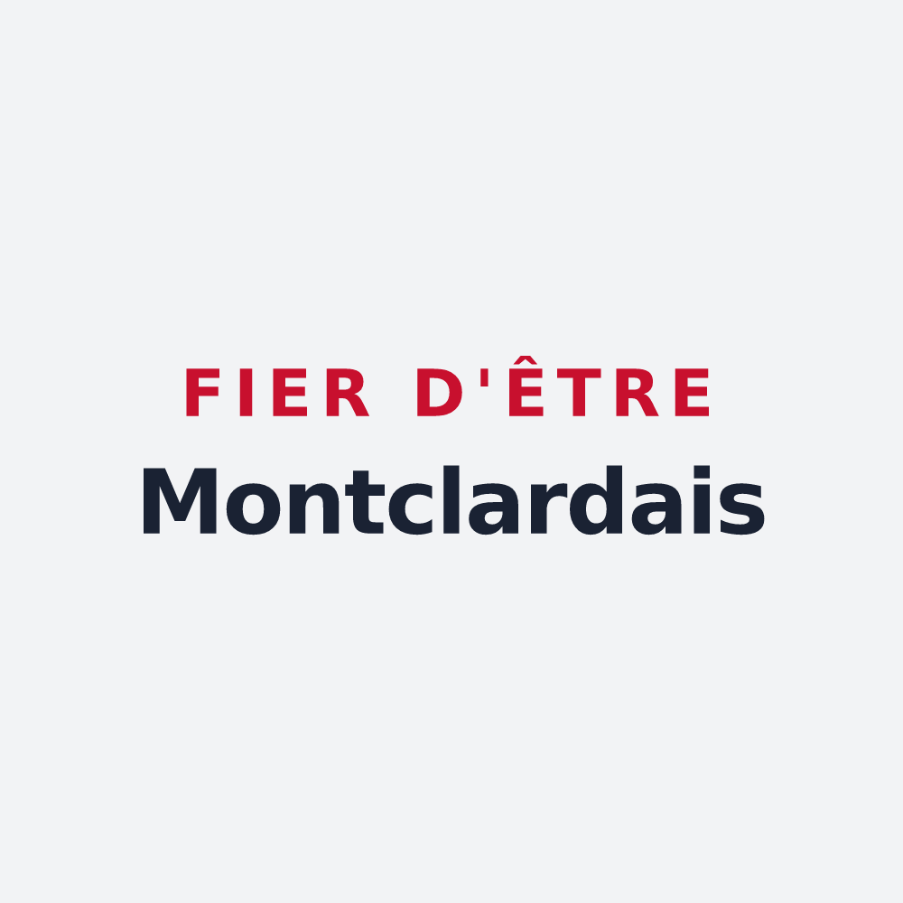 Poster « Fier d'être Montclardais » — design pour Saint-Georges-de-Montclard