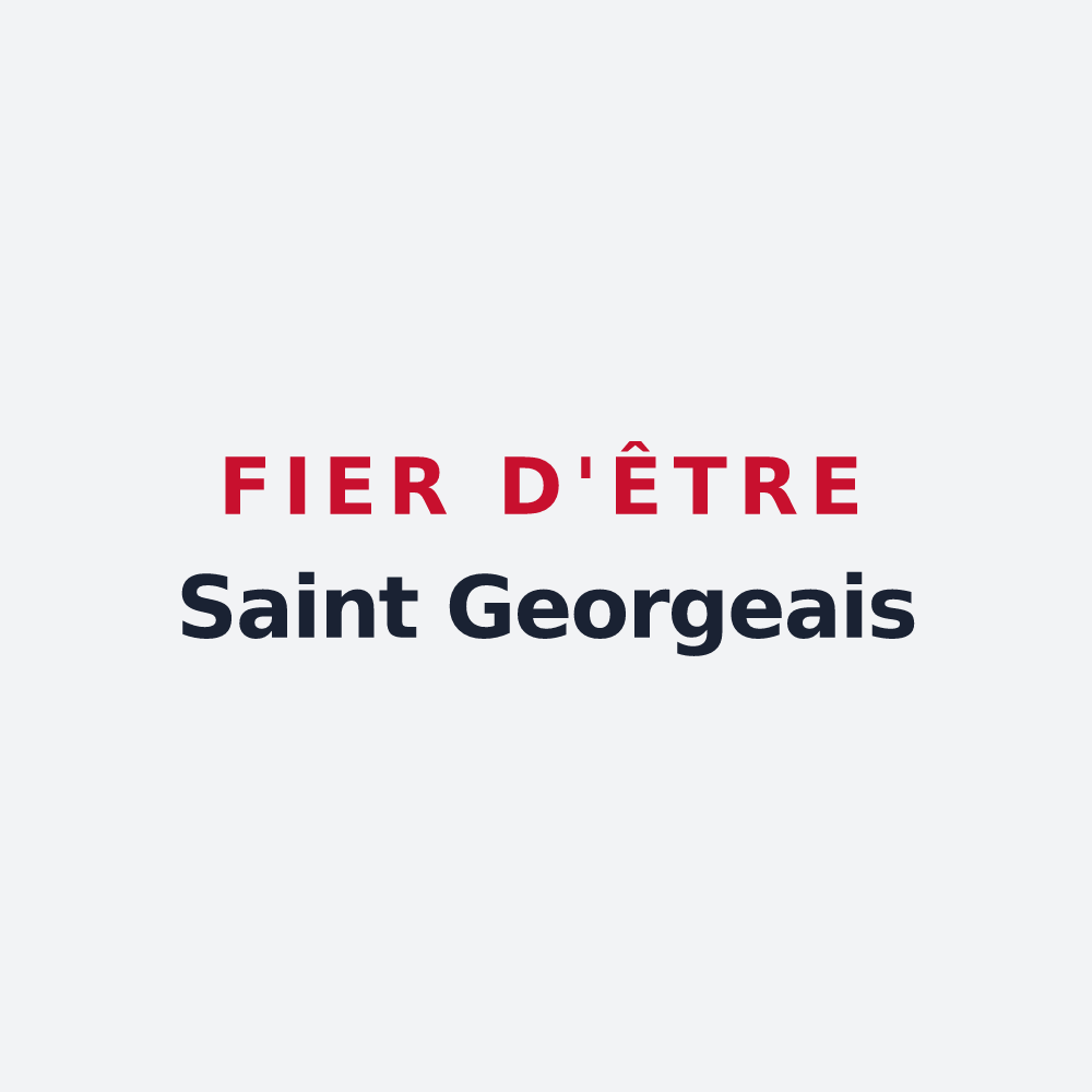 Poster « Fier d'être Saint Georgeais » — design pour Saint-Georges-du-Vièvre