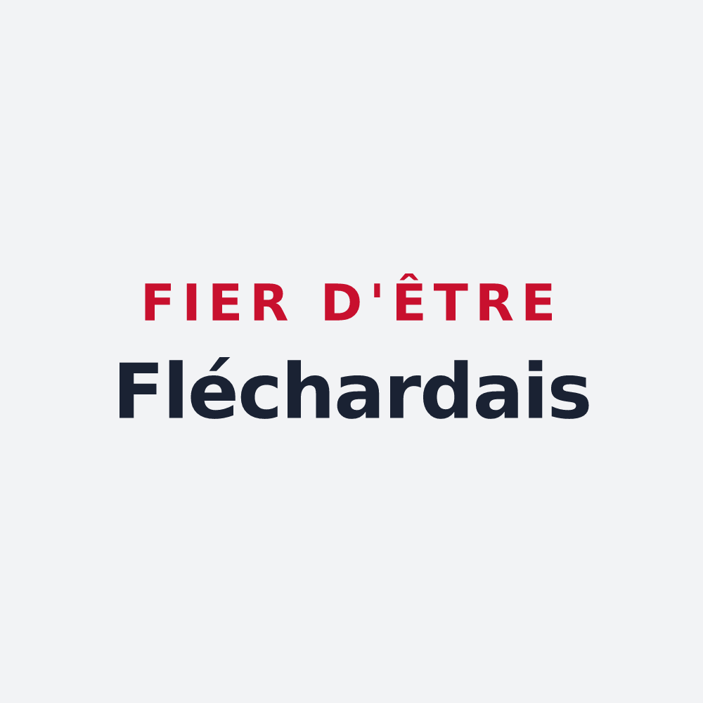 Poster « Fier d'être Fléchardais » — design pour Saint-Georges-le-Fléchard