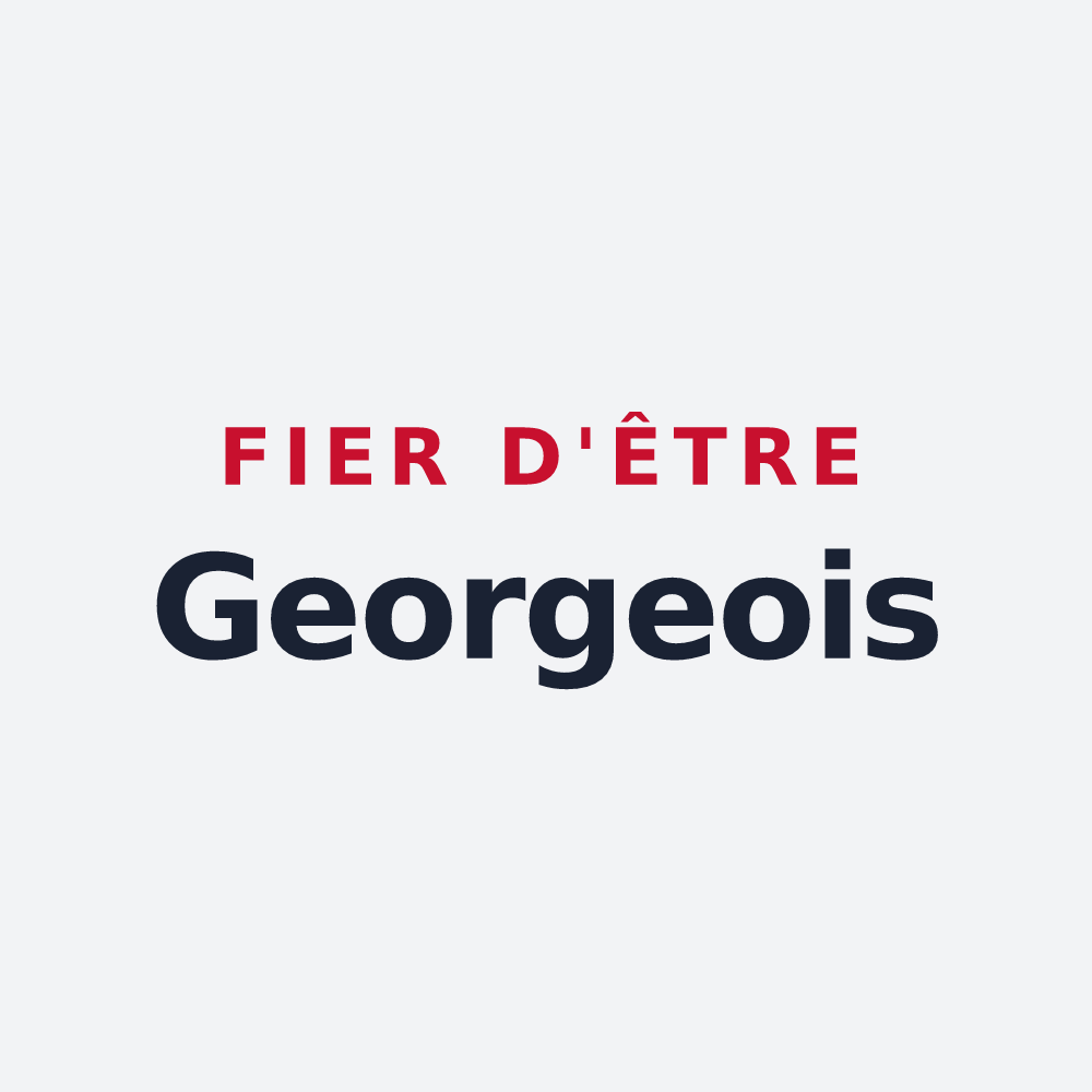 Poster « Fier d'être Georgeois » — design pour Saint-Georges-les-Landes