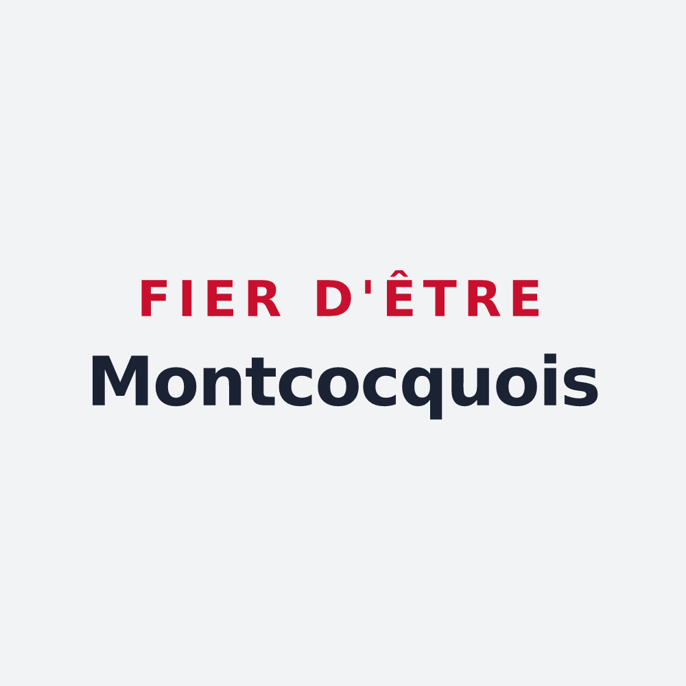 Poster « Fier d'être Montcocquois » — design pour Saint-Georges-Montcocq