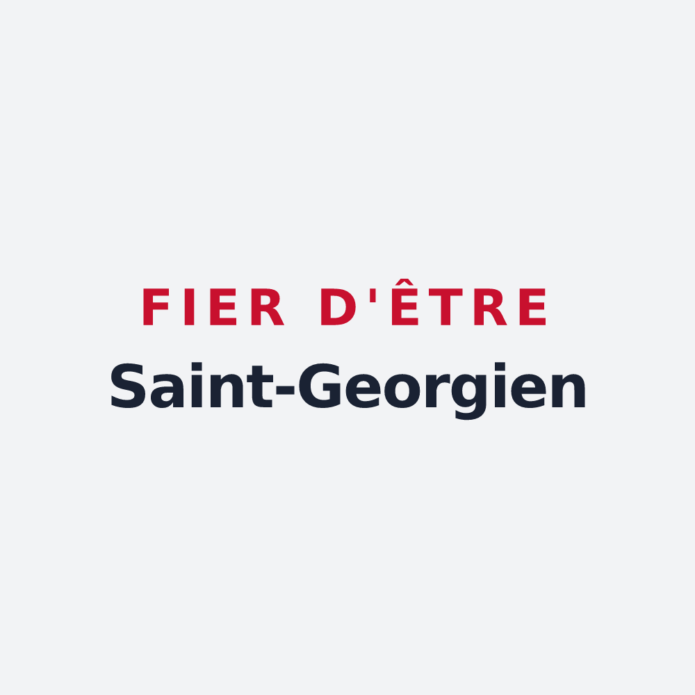 Poster « Fier d'être Saint-Georgien » — design pour Saint-Georges-sur-Eure