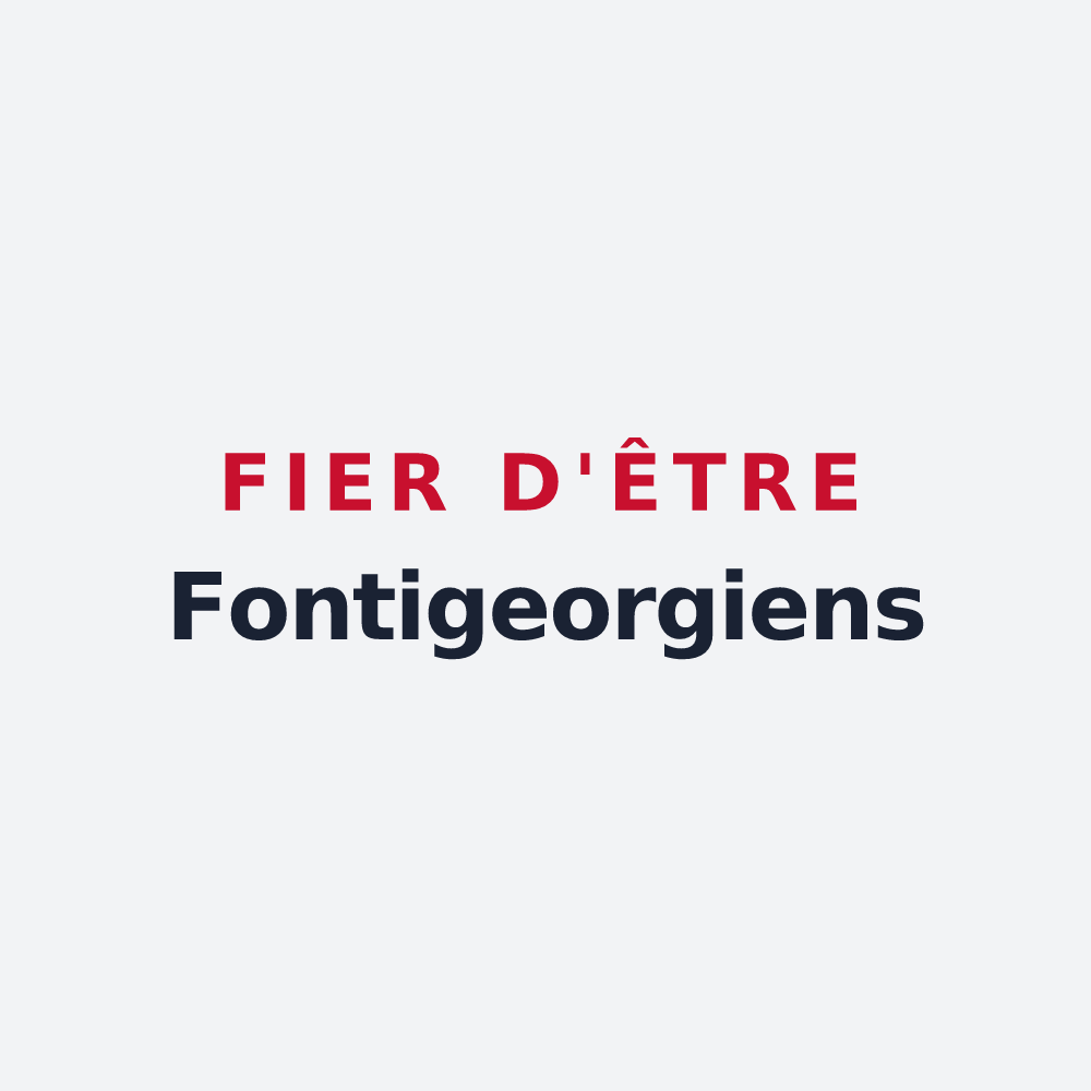 Poster « Fier d'être Fontigeorgiens » — design pour Saint-Georges-sur-Fontaine