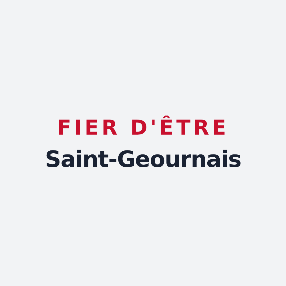 Poster « Fier d'être Saint-Geournais » — design pour Saint-Geours-d'Auribat