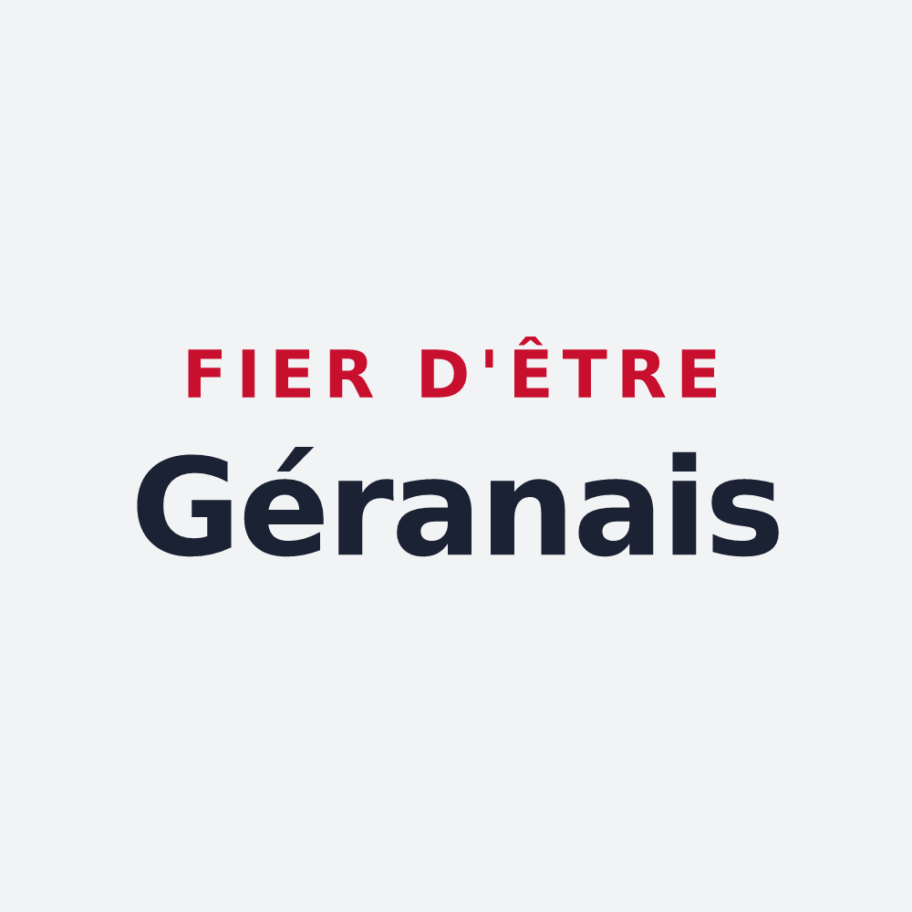Poster « Fier d'être Géranais » — design pour Saint-Gérand-Croixanvec