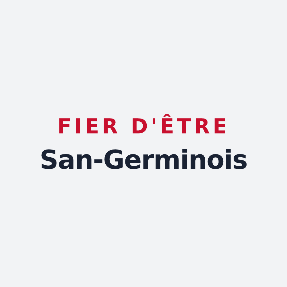 Poster « Fier d'être San-Germinois » — design pour Saint-Germain-de-Joux