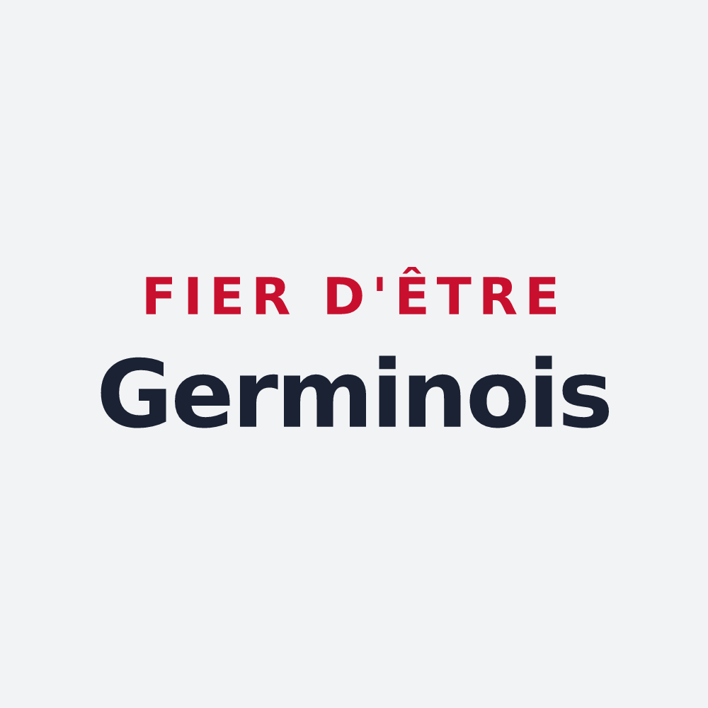 Poster « Fier d'être Germinois » — design pour Saint-Germain-de-Prinçay