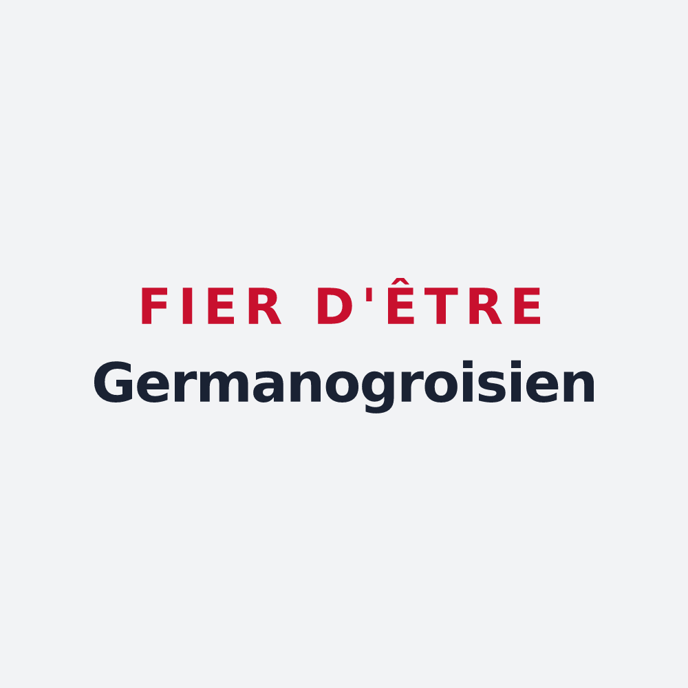 Poster « Fier d'être Germanogroisien » — design pour Saint-Germain-des-Grois