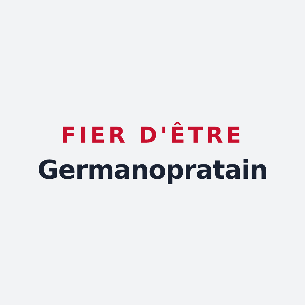Poster « Fier d'être Germanopratain » — design pour Saint-Germain-des-Prés