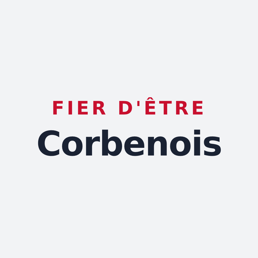 Poster « Fier d'être Corbenois » — design pour Saint-Germain-du-Corbéis
