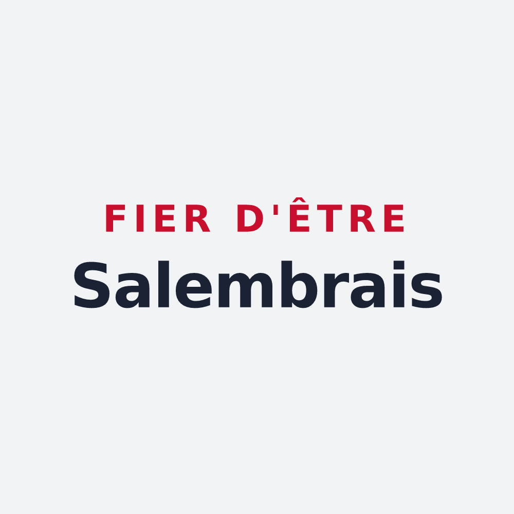 Poster « Fier d'être Salembrais » — design pour Saint-Germain-du-Salembre