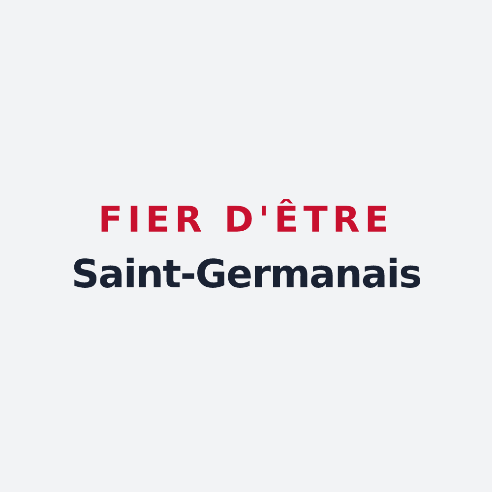 Poster « Fier d'être Saint-Germanais » — design pour Saint-Germain-du-Teil