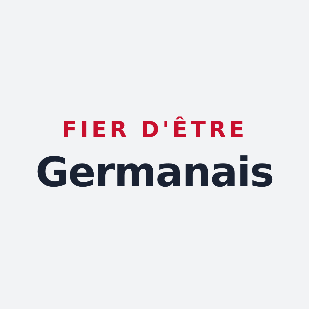Poster « Fier d'être Germanais » — design pour Saint-Germain-en-Coglès