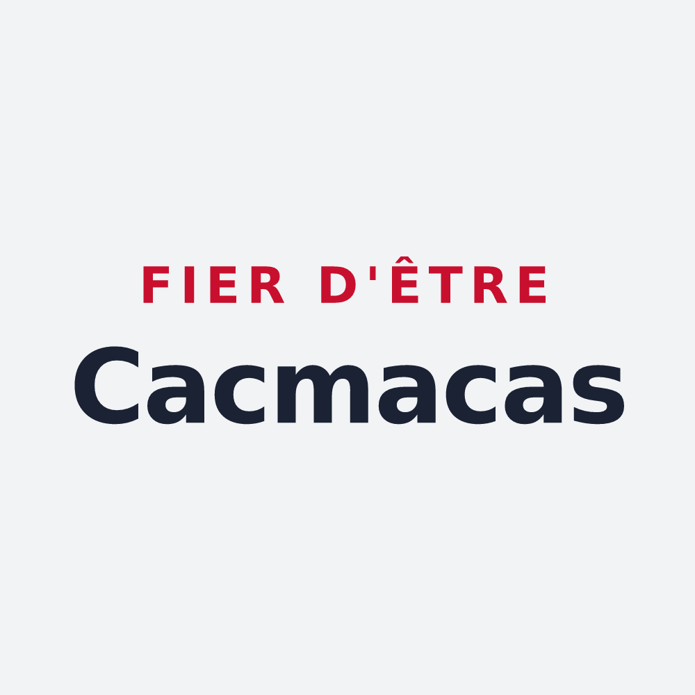 Poster « Fier d'être Cacmacas » — design pour Saint-Germain-en-Montagne