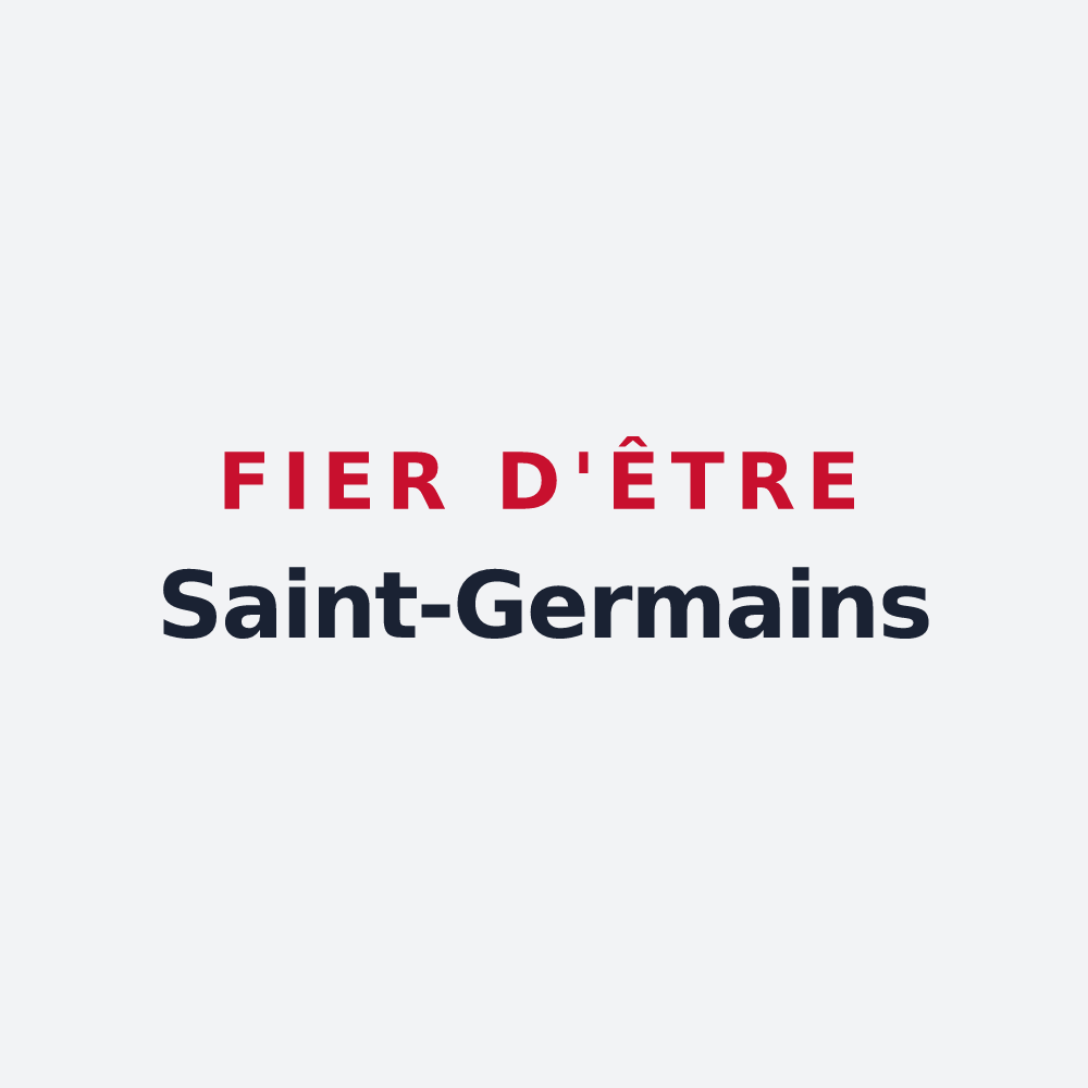 Poster « Fier d'être Saint-Germains » — design pour Saint-Germain-Lavolps