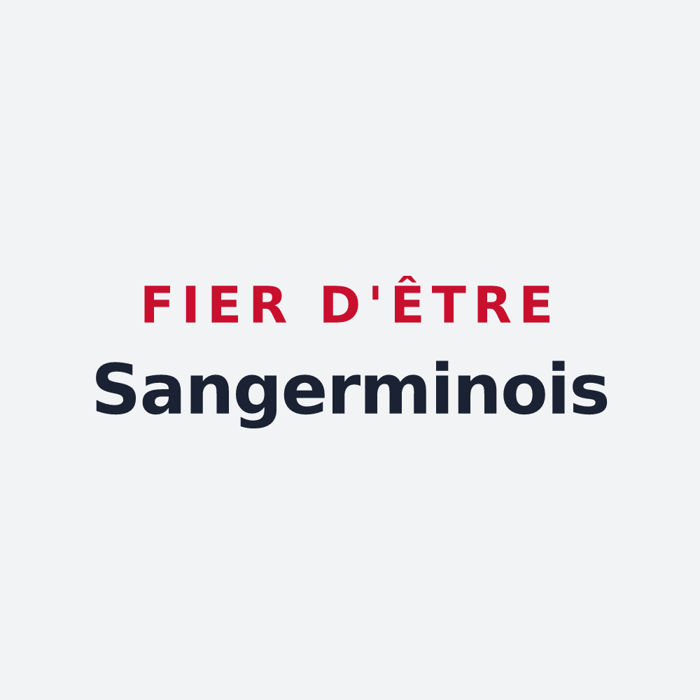 Poster « Fier d'être Sangerminois » — design pour Saint-Germain-le-Châtelet