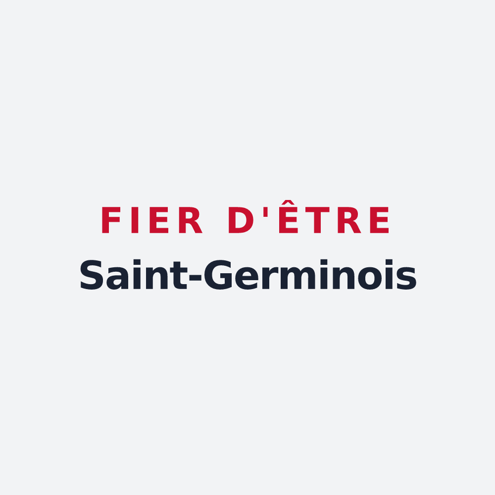 Poster « Fier d'être Saint-Germinois » — design pour Saint-Germain-Lembron