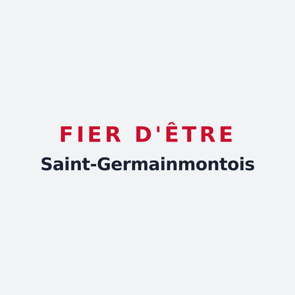 Poster « Fier d'être Saint-Germainmontois » — design pour Saint-Germainmont
