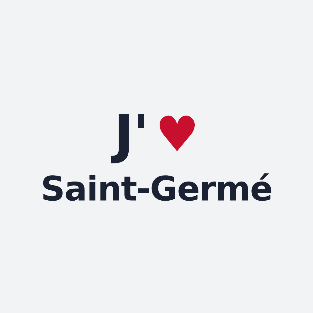 Poster personnalisé Saint-Germé — design J'aime Saint-Germé