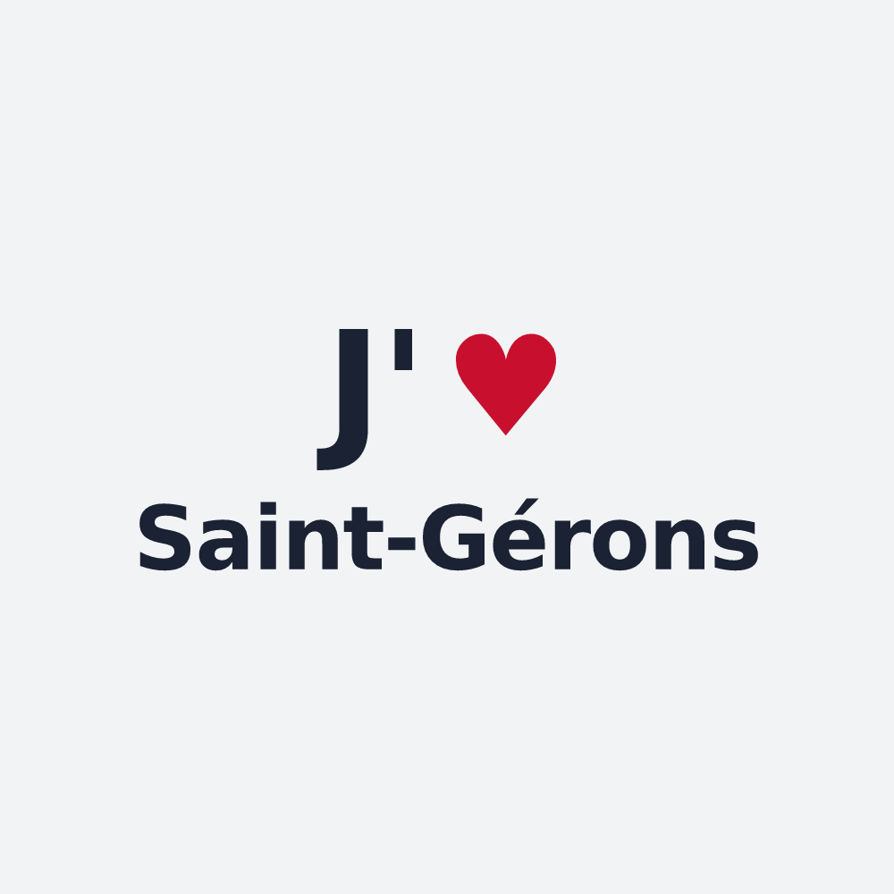 Poster personnalisé Saint-Gérons — design J'aime Saint-Gérons