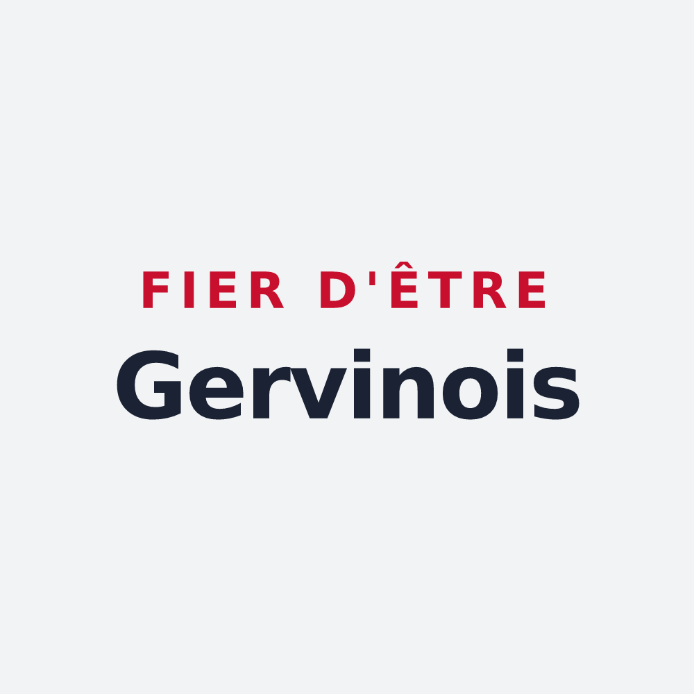 Poster « Fier d'être Gervinois » — design pour Saint-Gervais