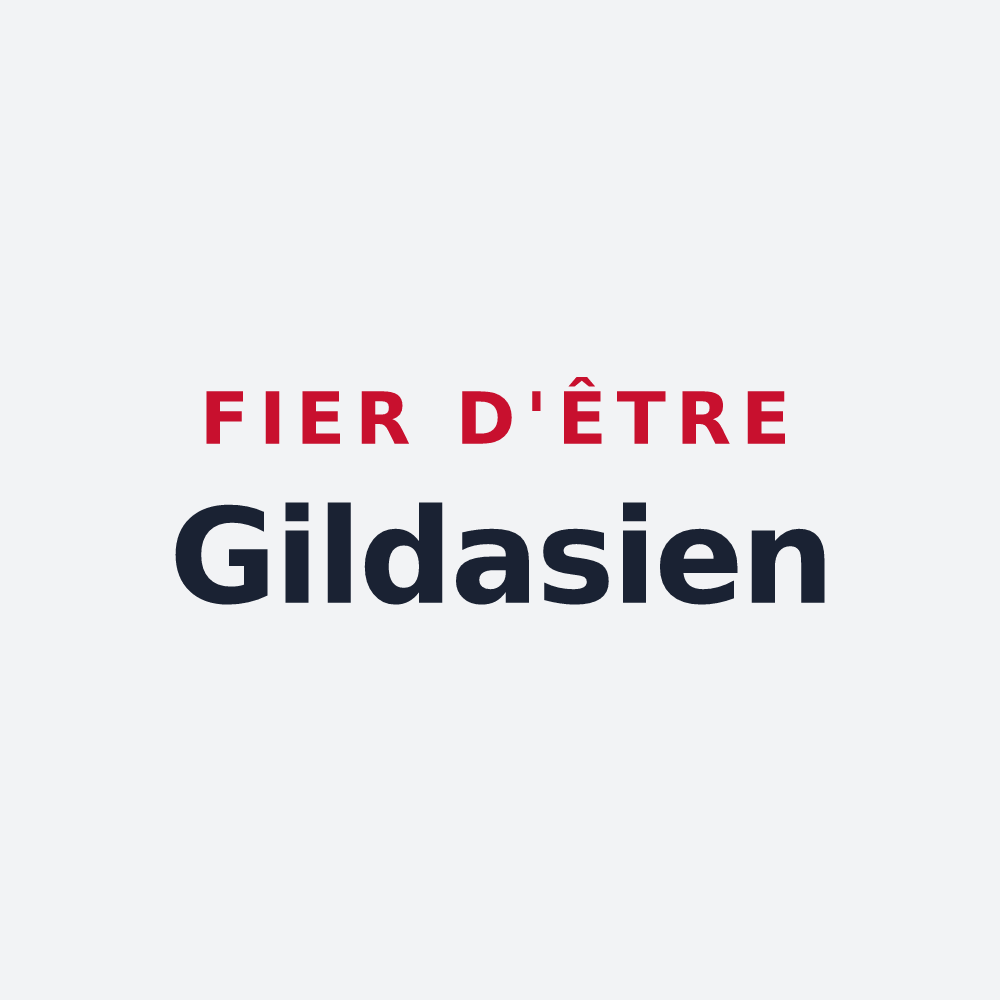 Poster « Fier d'être Gildasien » — design pour Saint-Gildas