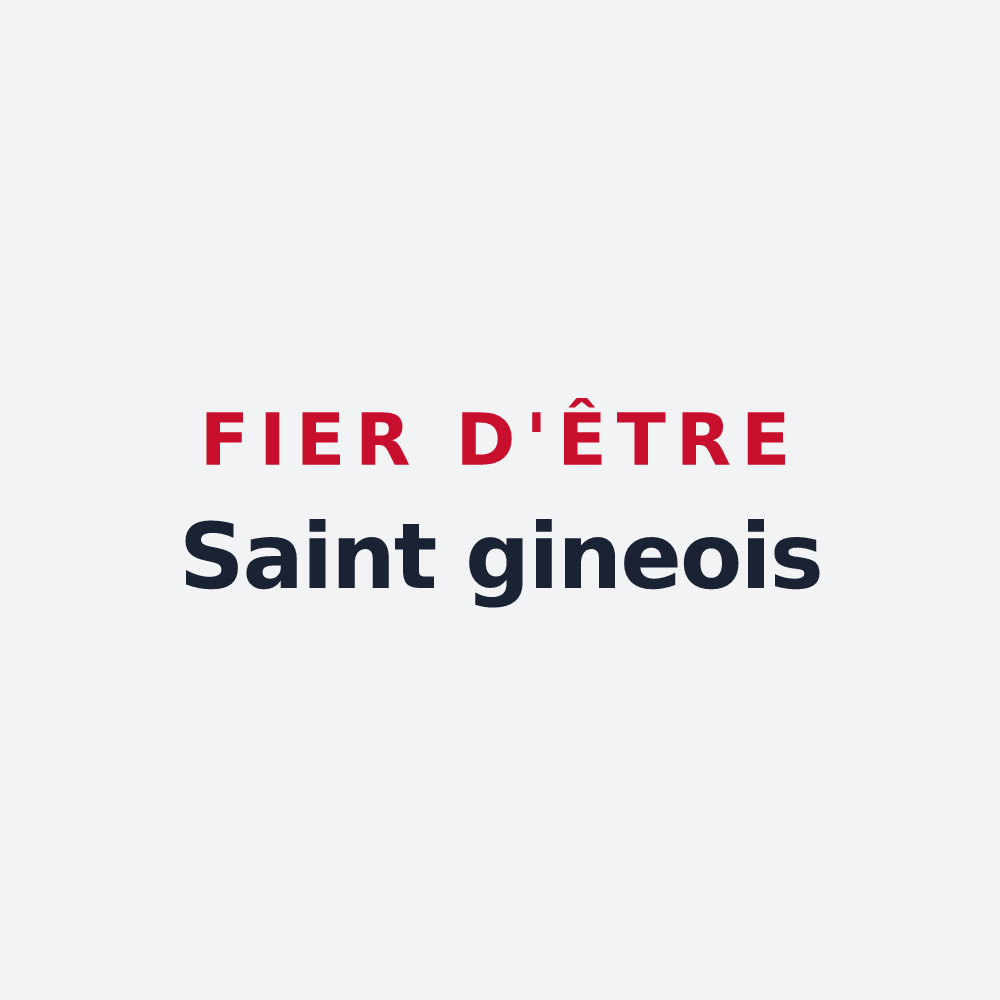 Poster « Fier d'être Saint gineois » — design pour Saint-Gineys-en-Coiron