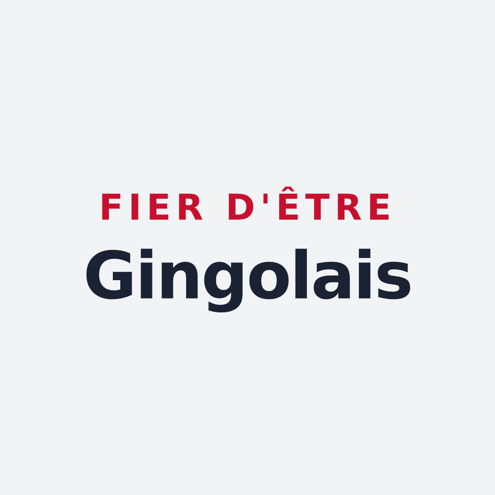 Poster « Fier d'être Gingolais » — design pour Saint-Gingolph