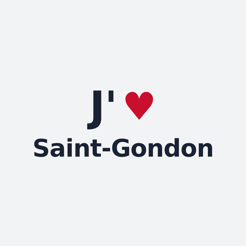 Poster personnalisé Saint-Gondon — design J'aime Saint-Gondon