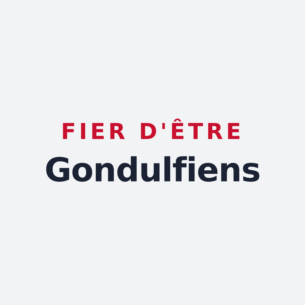 Poster « Fier d'être Gondulfiens » — design pour Saint-Gondon