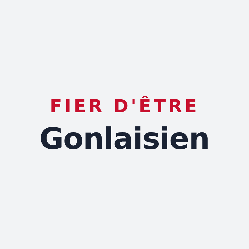Poster « Fier d'être Gonlaisien » — design pour Saint-Gonlay