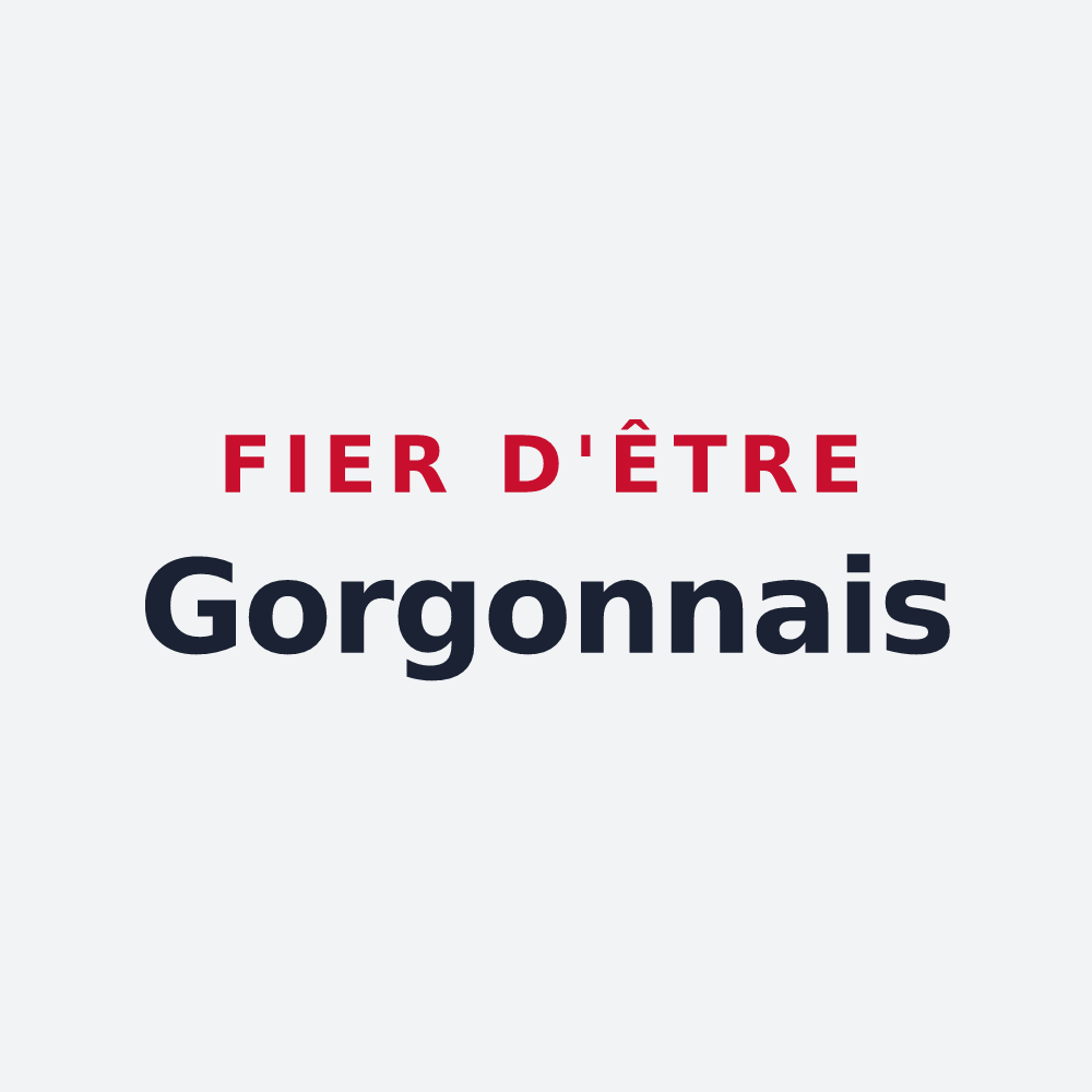 Poster « Fier d'être Gorgonnais » — design pour Saint-Gorgon