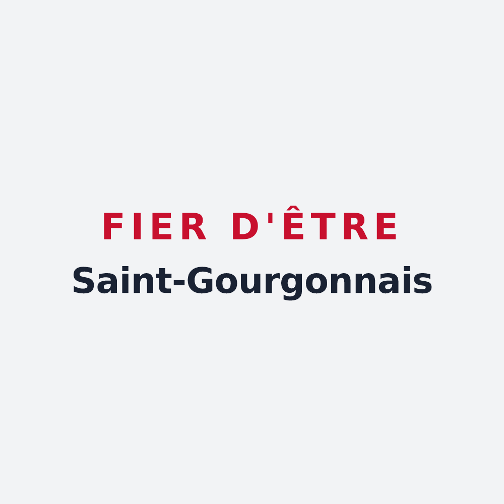 Poster « Fier d'être Saint-Gourgonnais » — design pour Saint-Gourgon