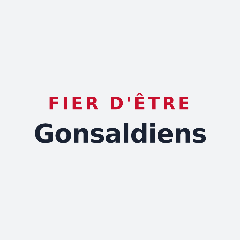 Poster « Fier d'être Gonsaldiens » — design pour Saint-Goussaud
