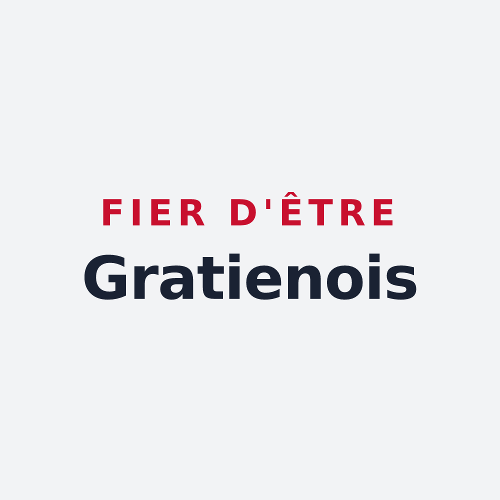Poster « Fier d'être Gratienois » — design pour Saint-Gratien