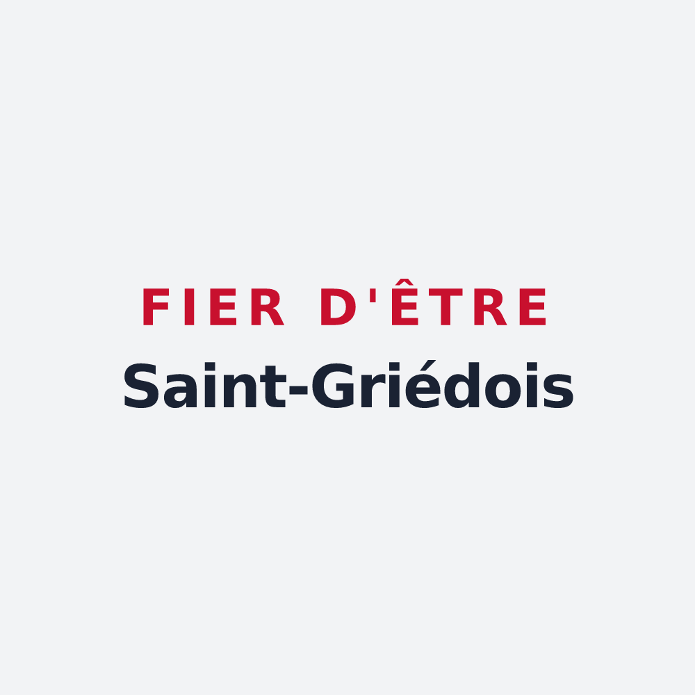 Poster « Fier d'être Saint-Griédois » — design pour Saint-Griède